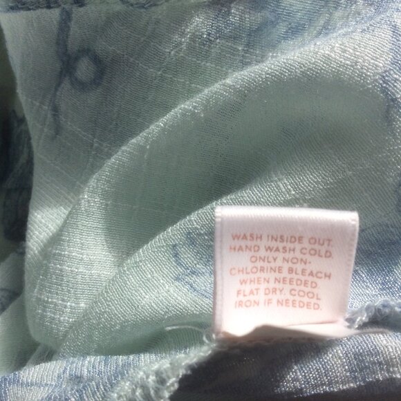 Lauren Conrad Floral Fairy Wide Bell Sleeve Boho Split Back Top Size Large - Picture 5 of 5